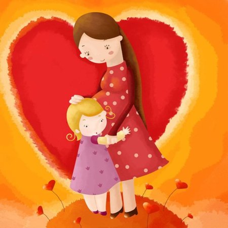 Рисунок маме на др