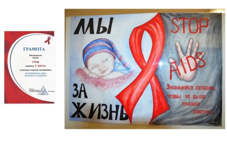 Выставка рисунков ко Дню борьбы со СПИДОМ