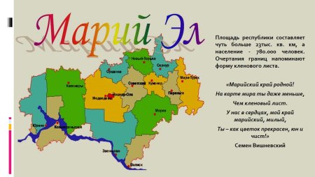 Марий Эл населённые пункты Марий Эл