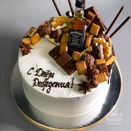 Украшение торта для начальника