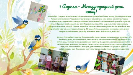 Международный день птиц мероприятия