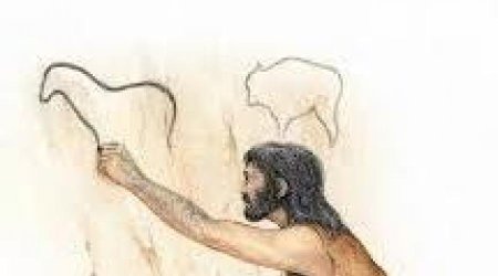 Рисование первобытных людей