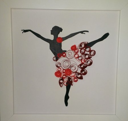 Балерина из квиллинга