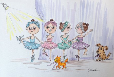 Детские танцы рисунок