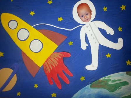 Рисунок ко Дню космонавтики