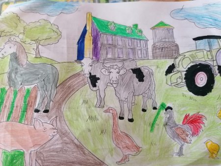 Детские рисунки на тему сельское хозяйство