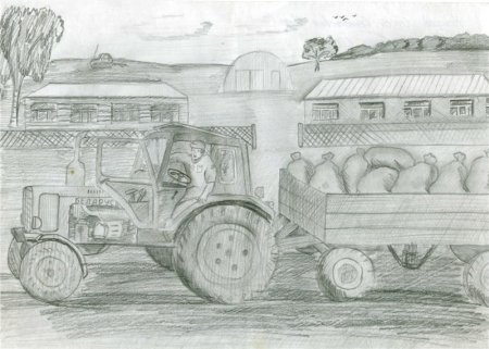 Сельское хозяйство карандашом