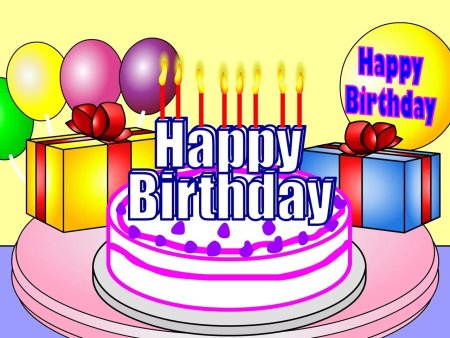 С днём рождения на английском ребенку