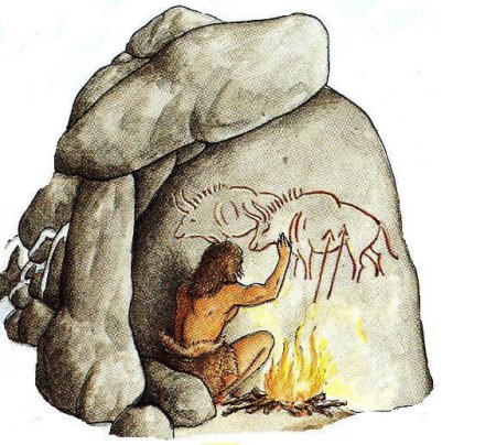 Рисунок на тему первобытные люди