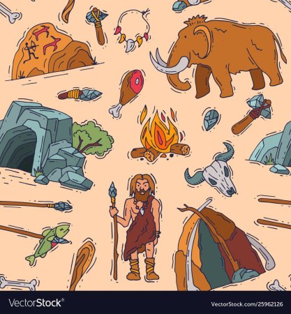 Древние люди вектор