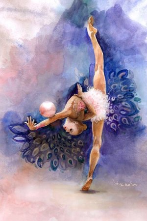 Гимнастка рисунок
