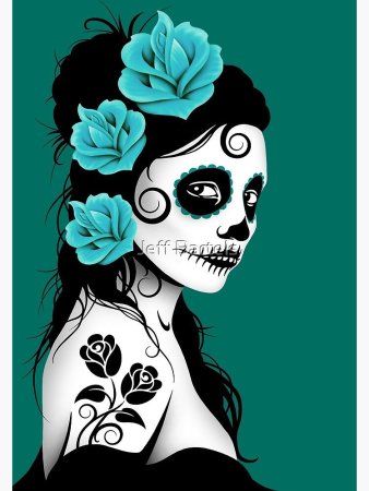 Калавера сахарный череп девочка