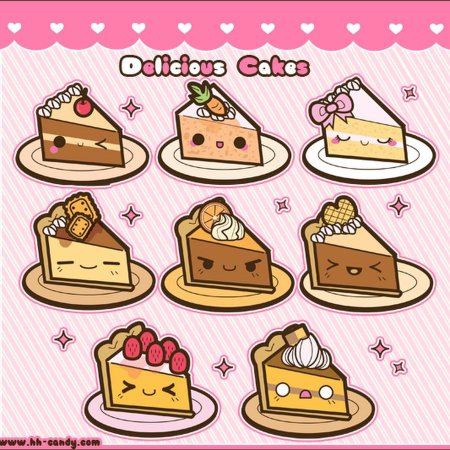 Наклейки тортики