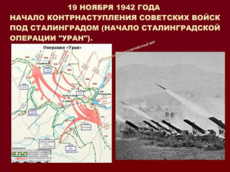 19 Ноября день контрнаступления под Сталинградом