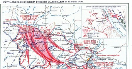 Операция Уран Сталинградская битва карта