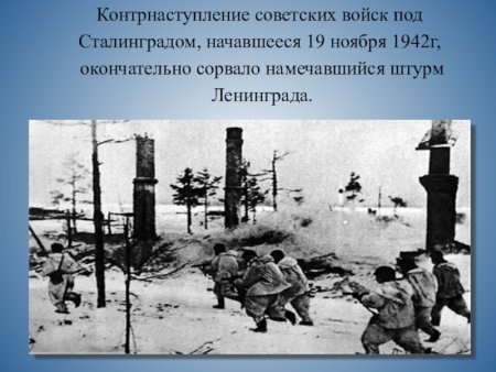 Начало контрнаступления советских войск под Сталинградом