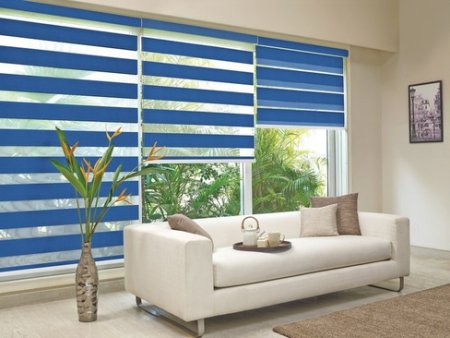 Рольшторы Зебра день ночь