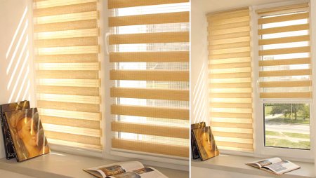 Рулонные шторы Зебра блэкаут