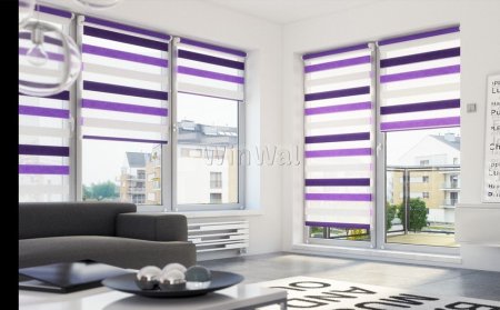 Жалюзи день ночи черно белые