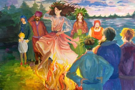 Праздник Иван Купала иллюстрации для детей