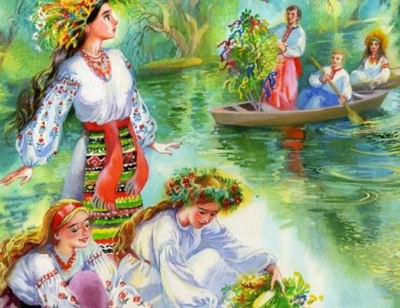 Рисование для детей праздника Ивана Купала