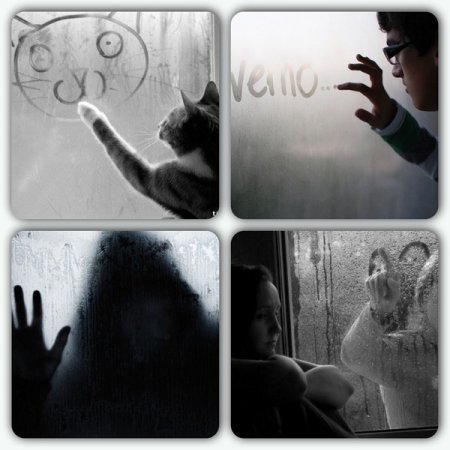 День рисования на запотевшем стекле