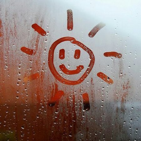 Ладонь на мокром стекле