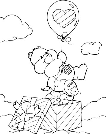 Открытка раскраска для детей