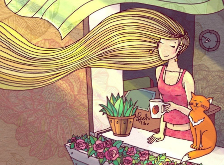 Утро иллюстрация