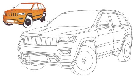 Jeep Grand Cherokee vector