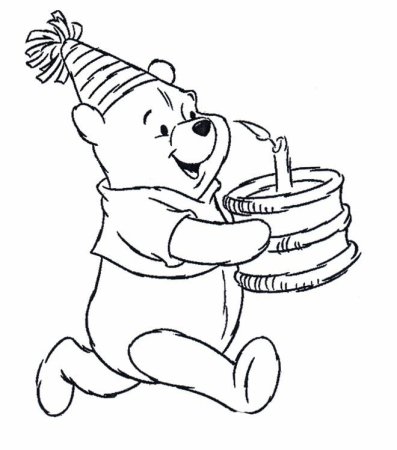 Раскраска "с днем рождения!"