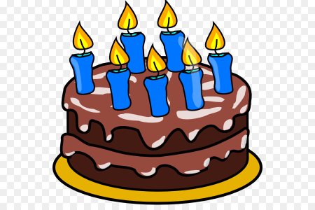 Торт с шестью свечками