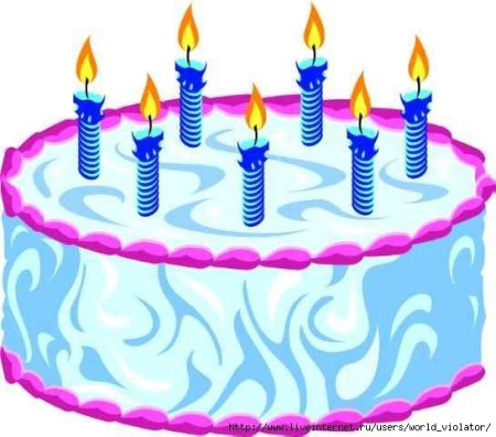 Торт со свечками