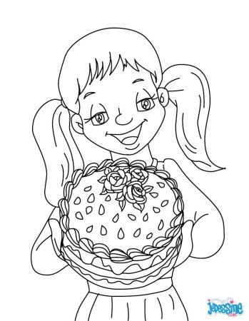 Раскраски для девочек тортики