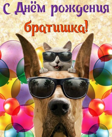 С днём рождения брату от сестры