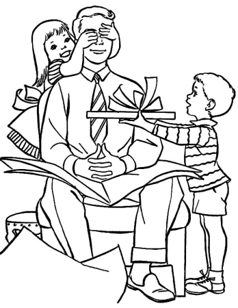 Раскраска папа