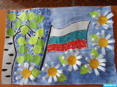 Аппликация на тему Россия