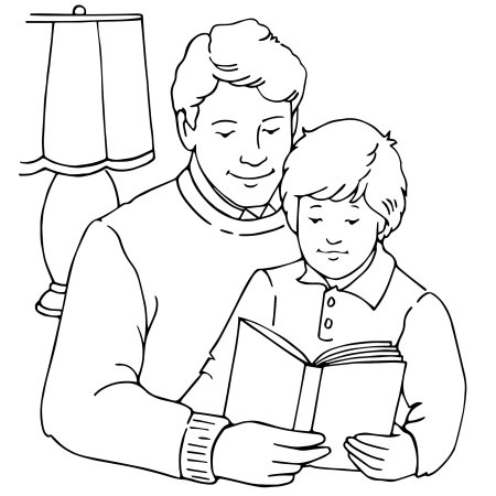 Раскраска папа