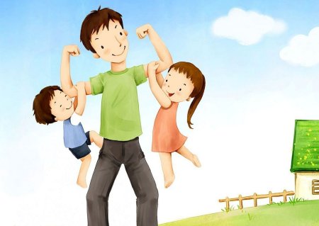 Папа на прозрачном фоне