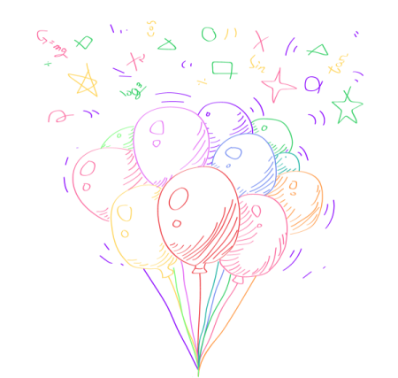 Шарики рисунки на день рождения