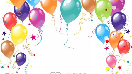 Праздничные фоны с воздушными шарами
