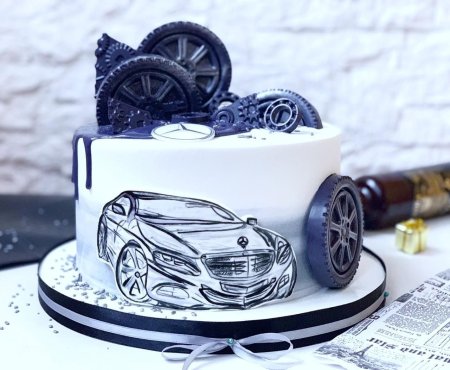 Торт с машиной для мужчин
