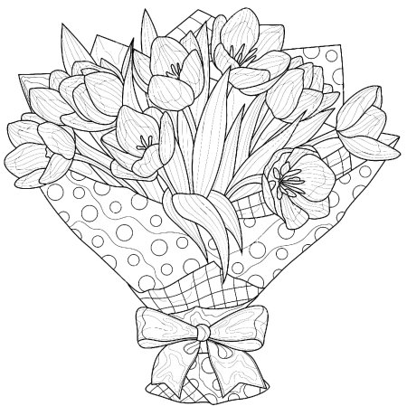 Букет цветов эскиз
