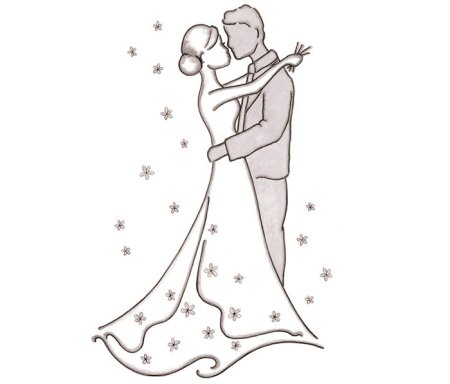 Рисунок на день свадьбы