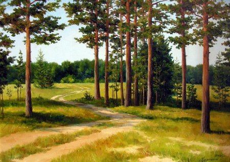 Художник Сергей Курицын картина Сосновый Бор