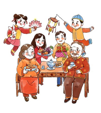 Семейные традиции иллюстрации