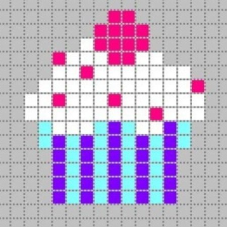 Кекс по клеточкам маленький