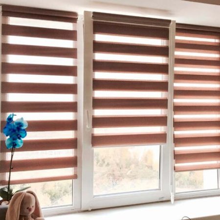 Рольшторы Зебра день ночь