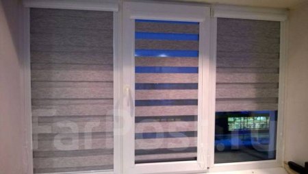 Рольшторы Зебра день ночь