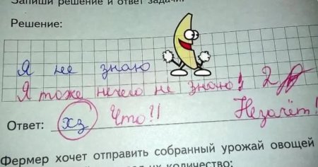 Смешные записи в тетрадях